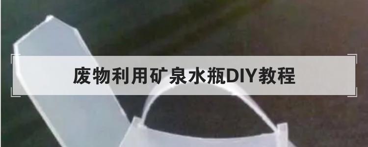 废物利用矿泉水瓶DIY教程