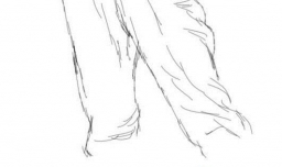 速写站姿----腿怎么画