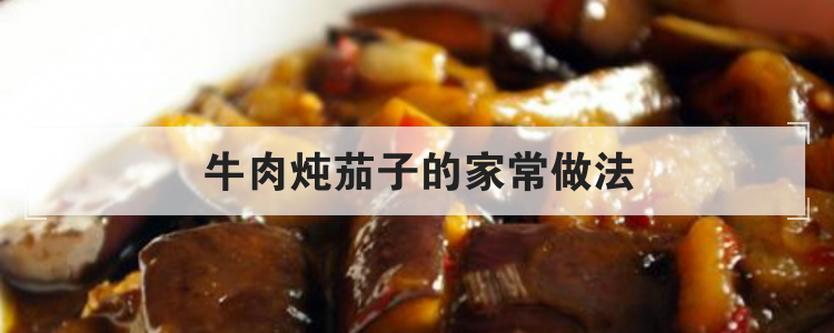 牛肉炖茄子的家常做法