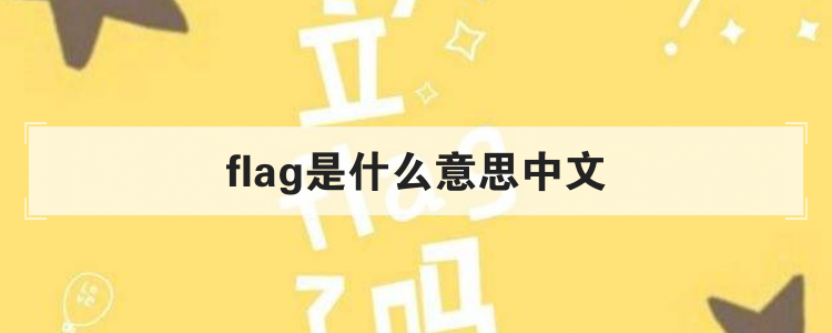 flag是什么意思中文