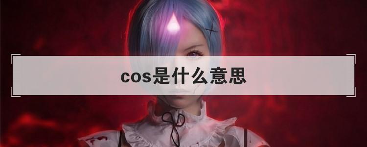 cos是什么意思