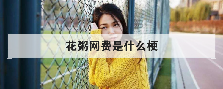 花粥网费是什么梗