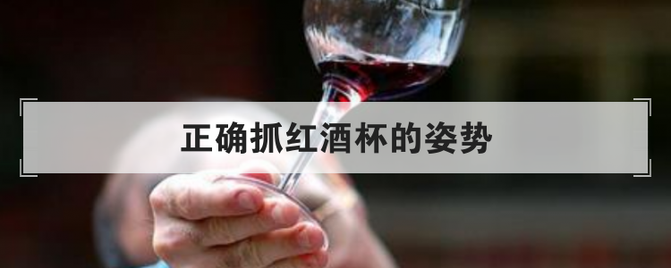 正确抓红酒杯的姿势