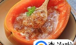 养颜桃胶木瓜盅怎么做