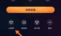 快手直播伴侣怎么设置心愿单