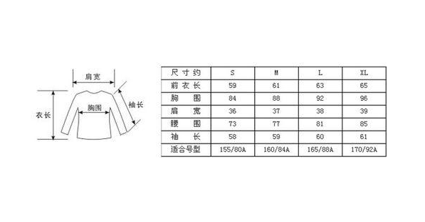 xl是多大尺码