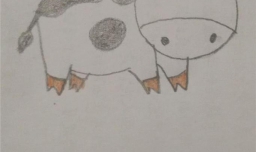 教小朋友怎样画一头小奶牛