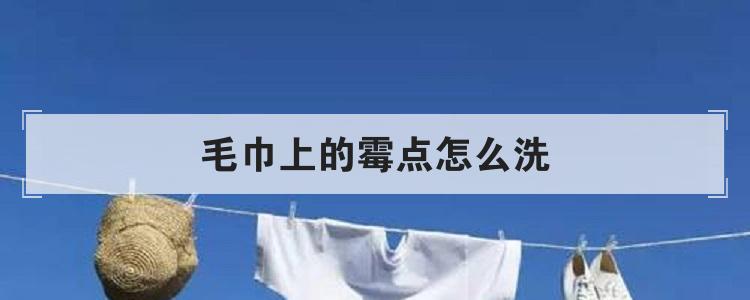毛巾上的霉点怎么洗