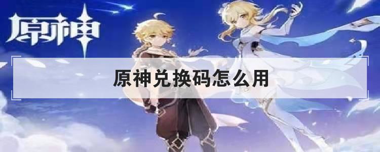 原神兑换码怎么用