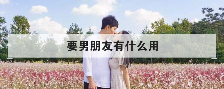 要男朋友有什么用