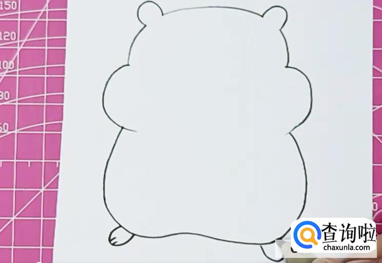 简笔画仓鼠教程