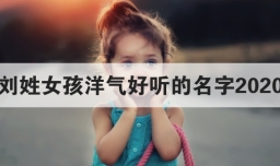 刘姓女孩洋气好听的名字2020