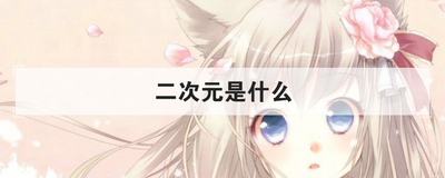 二次元是什么