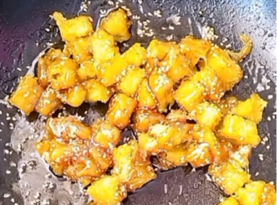 拔丝脆皮茄子的做法