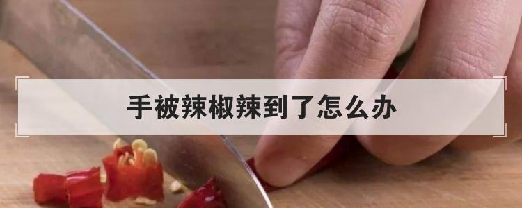 手被辣椒辣到了怎么办