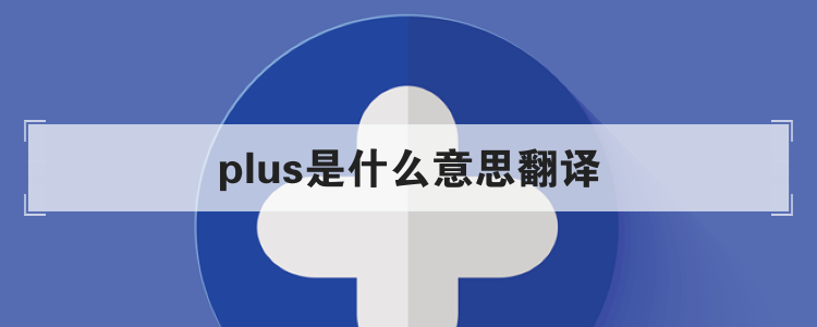 plus是什么意思翻译