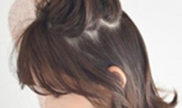 短发半扎丸子头的步骤