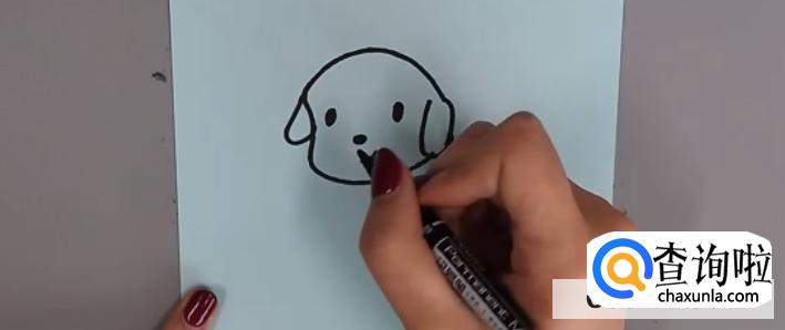 简笔画小狗教程