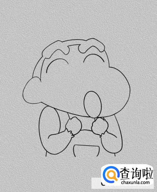 简笔画蜡笔小新