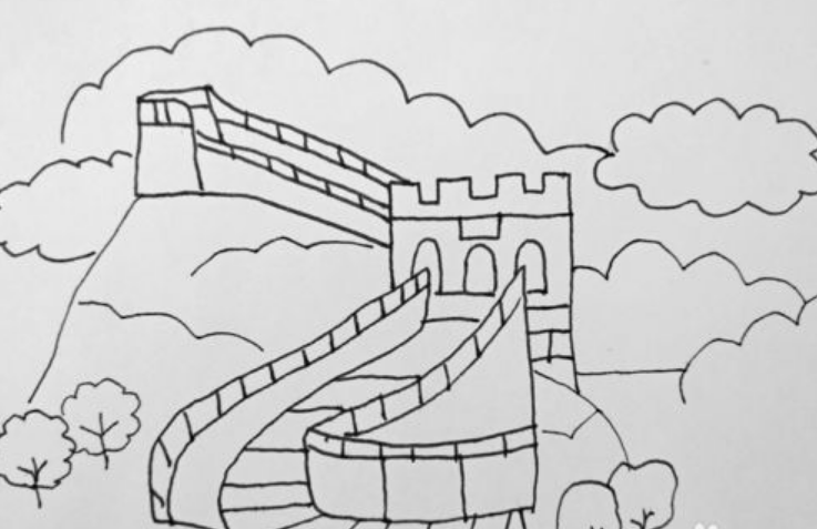 长城简笔画