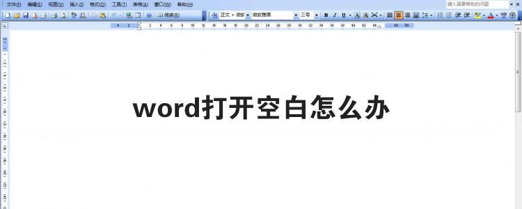 word打开空白怎么办