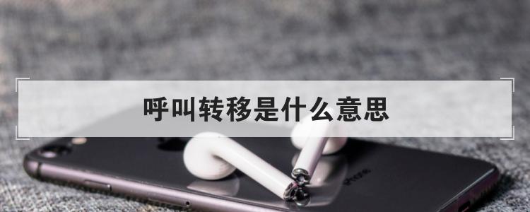 呼叫转移是什么意思