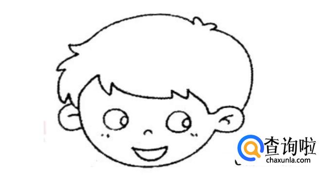 简笔画小男孩步骤