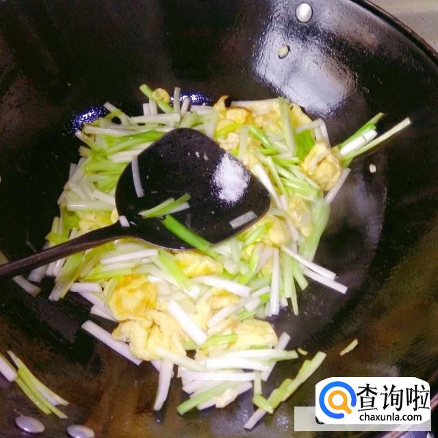 韭黄炒蛋的做法