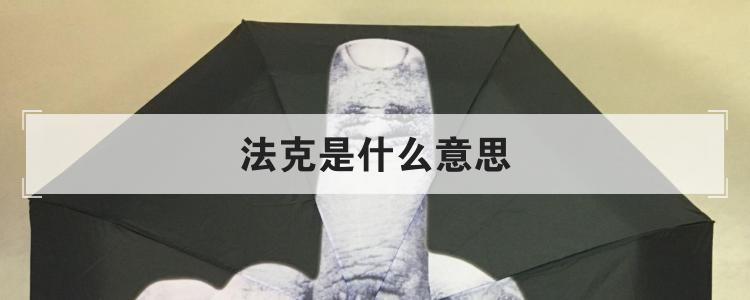 法克是什么意思