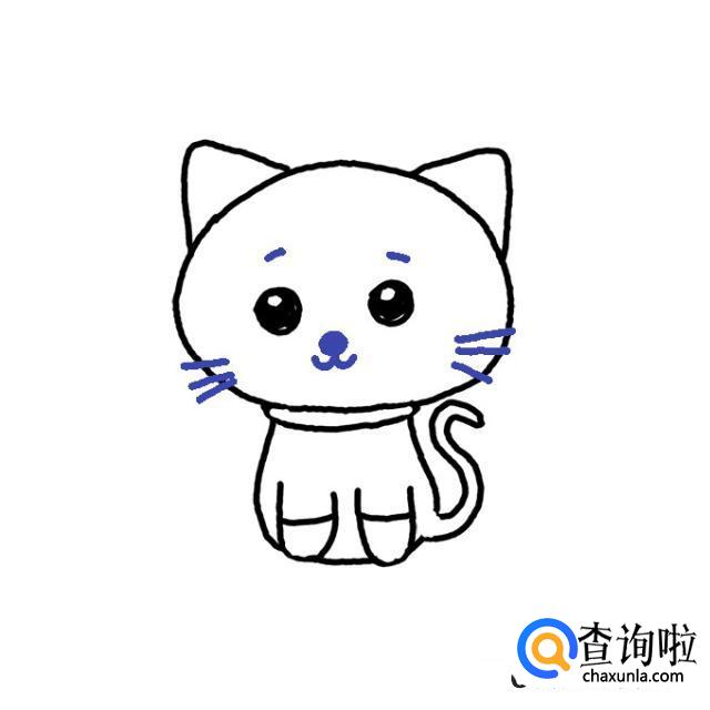 简笔画小猫教程