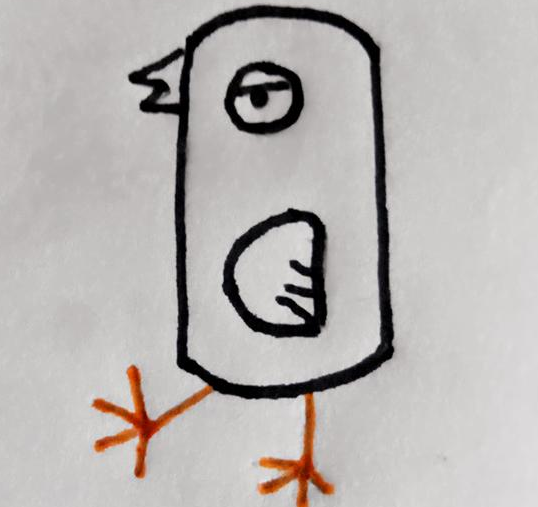 小鸡简笔画