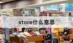 store什么意思