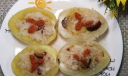 怎样蒸美味的人参果甜糯米饭？