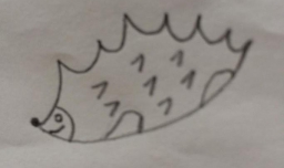 快来学画可爱的小刺猬