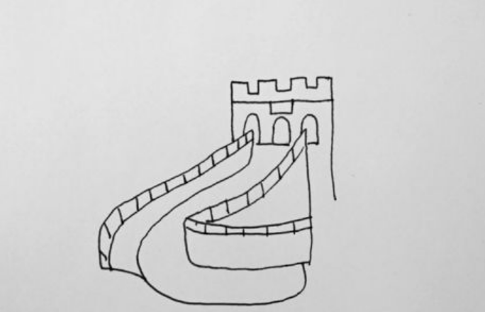 长城简笔画