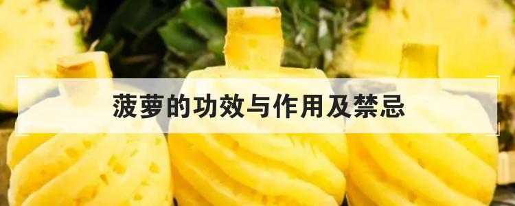 菠萝的功效与作用及禁忌br