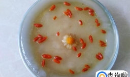 自做的菊花凉糕