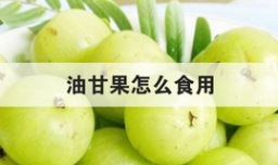 油甘果怎么食用