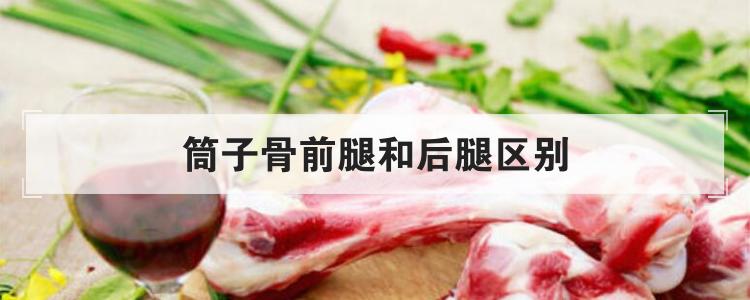 筒子骨前腿和后腿区别
