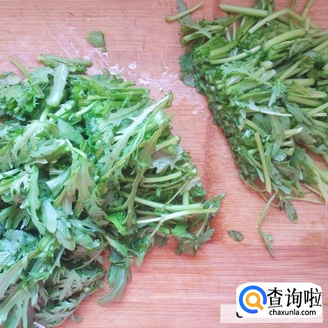 茼蒿炒鸡蛋的做法