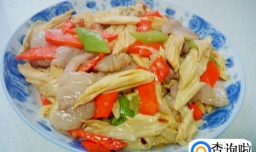 肉片炒腐竹的家常做法