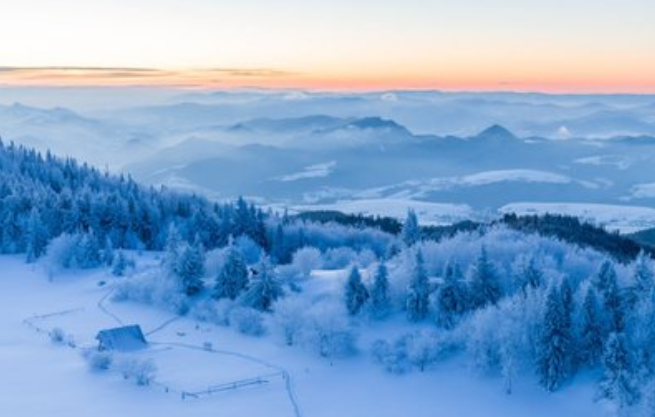 描写冬天景色的优美句子