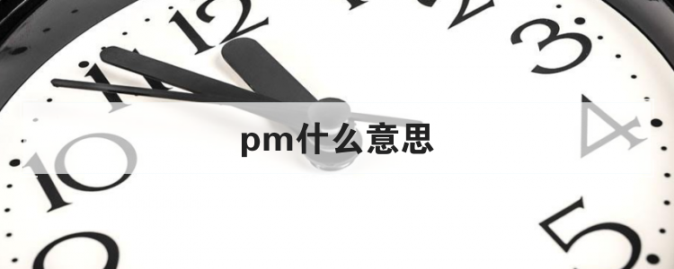 pm什么意思