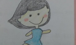 卡通人物女孩彩色简笔画怎么画