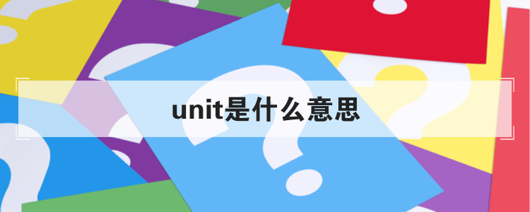 unit是什么意思