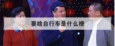 要啥自行车是什么梗