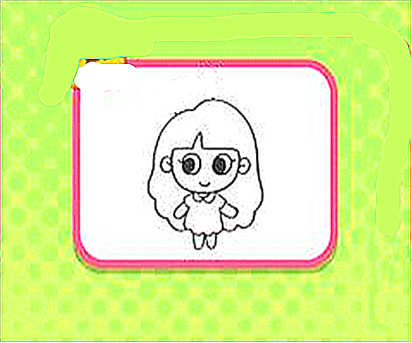 抖音上Q版小女孩简笔画