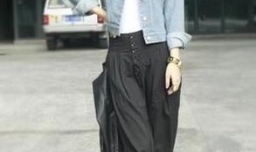 哈伦裤配什么上衣