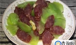 莴笋炒腊肠的家常做法