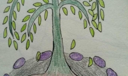 简笔画柳树苗的画法